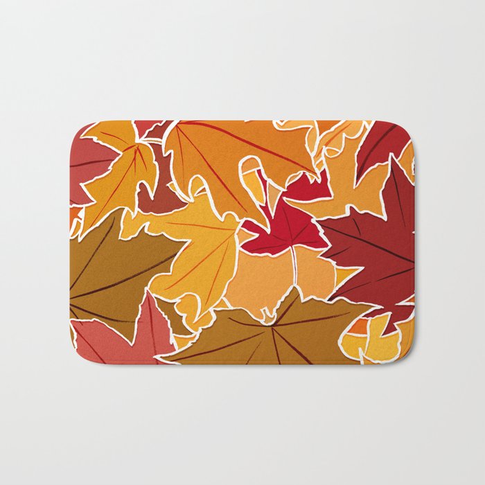 Autumn Leaves Bath Mat