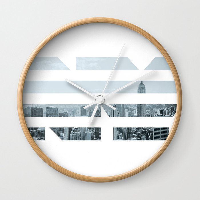 NY blinds Wall Clock