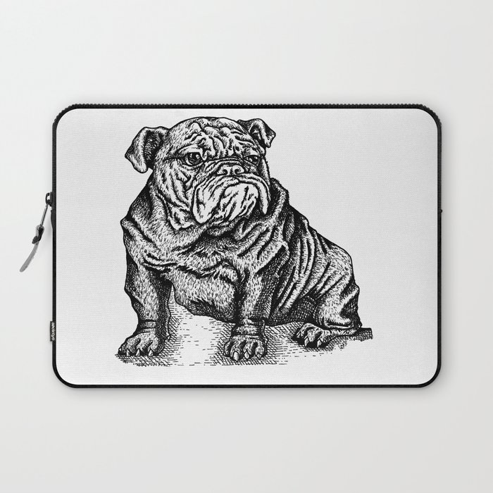Sapphorica Creations- Philip the Bulldog Laptop Sleeve