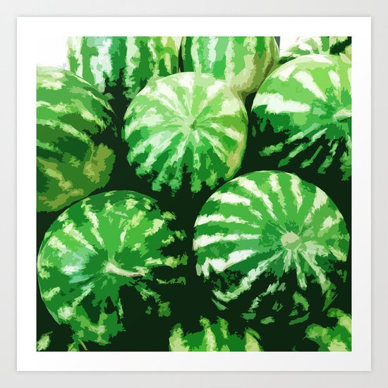 Watermelons Art Print