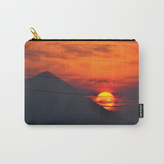 SUNSET OVER MOUNT HOOD Carry-All Pouch