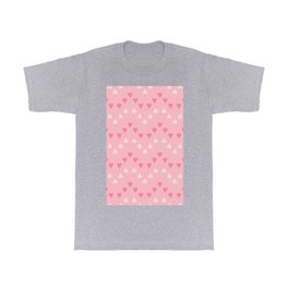 Zigzag pink mini hearts T Shirt