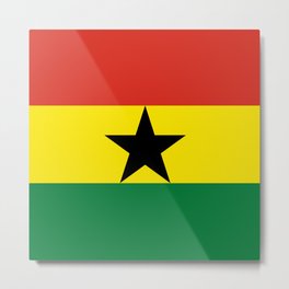 Flag: Ghana Metal Print | Africa, Kumasi, Ahafo, African, Ashantiland, Dagbani, Ghana, Dagbon, Akan, Greater 