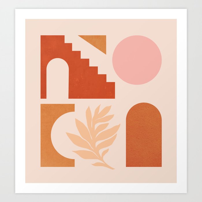 Abstraction_SHAPES_Architecture_Minimalism_002 Art Print