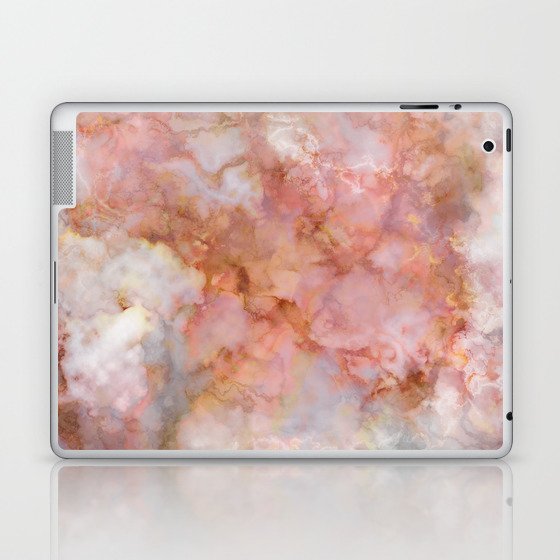 Beautiful & Dreamy Rose Gold Marble Laptop & iPad Skin