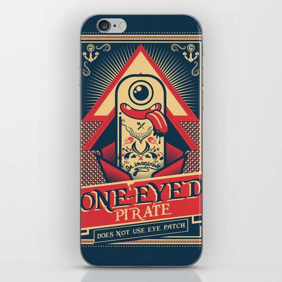 One-eyed Pirate iPhone & iPod Skin