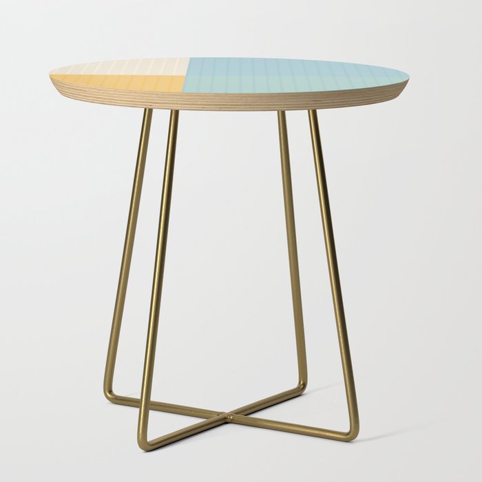 Color Block Line Abstract III Side Table