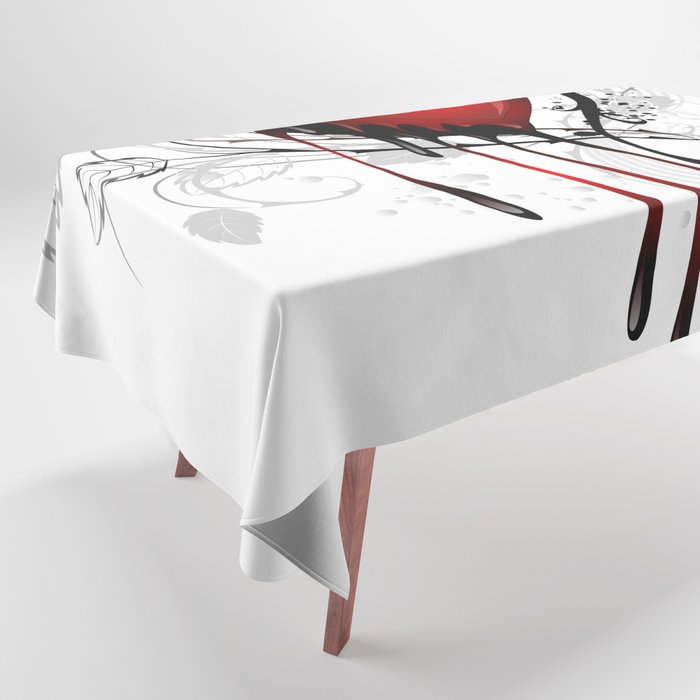 Bleeding Heart Tablecloth