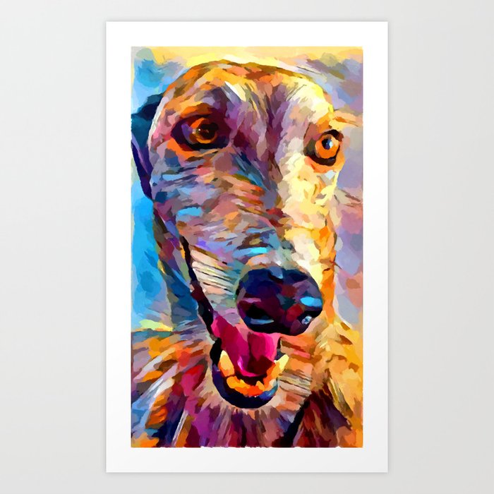 Greyhound Art Print