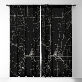 Macon County - minimalist map  Blackout Curtain