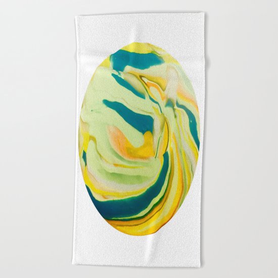 What The World Needs Now. Yellow Marble. Beach Towel