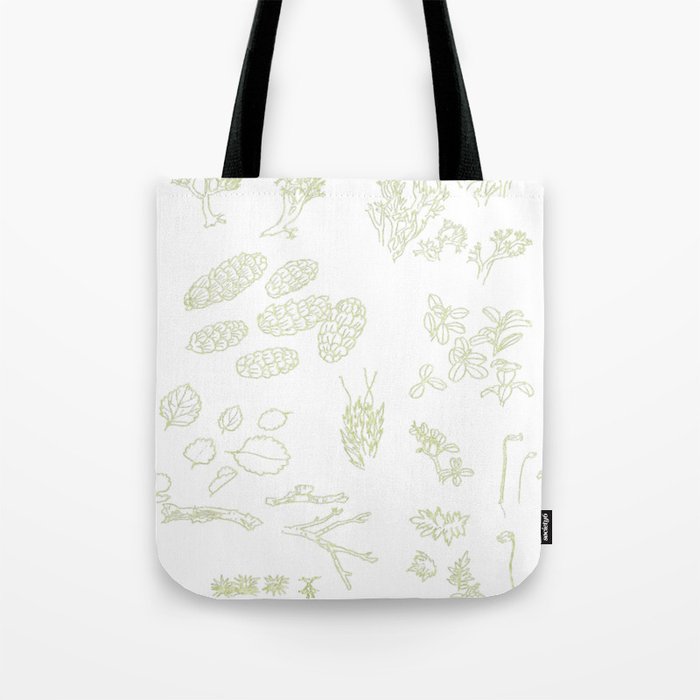 Taiga field drawings Tote Bag