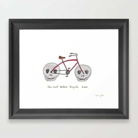the most badass bicycle ever Framed Art Print