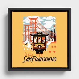 Enjoy San Fransokyo Framed Canvas