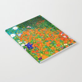 Gustav Klimt - Flower Garden Notebook | Painting, Oil, Artnouveau, Flowers, Bauerngarten, Gustavklimt, Gardening, Klimt, Vintage, Sunflowers 