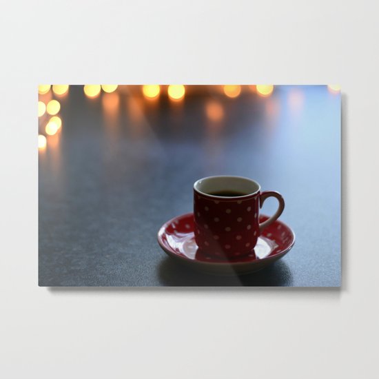 Single Espresso Metal Print