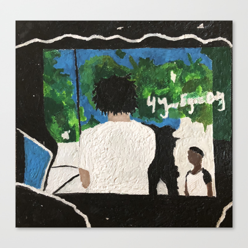 4 Your Eyez Only J Cole Melted Crayon Wax Canvas Print By
