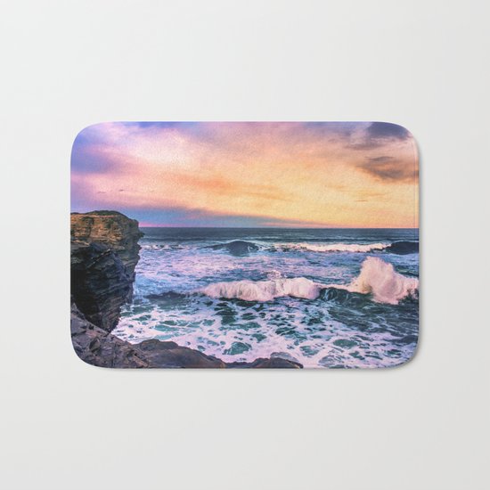 Sunset of the Bay of Biscay Bath Mat