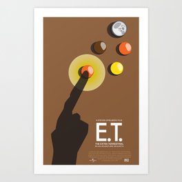 E.T. Movie Poster Art Print