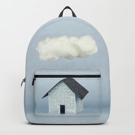 A cloud over the house Backpack | Handcraft, Cloud, Other, Roof, Pop Art, Digitalmanipulation, Digital, Photo, House, Cute 
