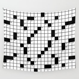 Crossword Puzzle - Write on it!  Wall Tapestry