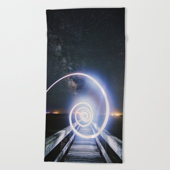 Step into my world Beach Towel