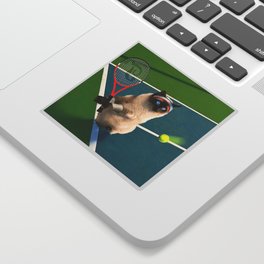 Siamese Cat Playing Tennis Sticker