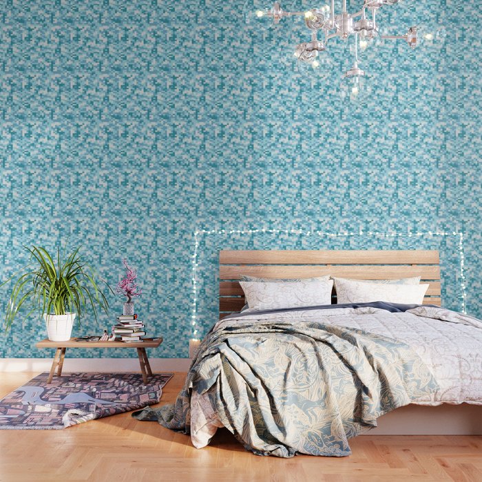 Blue Camo Wallpaper By Original Wicked Society6