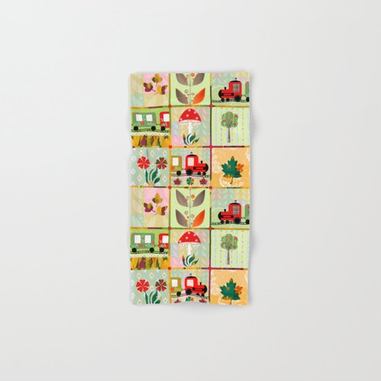 Children's Dominoes. Cubes. Hand & Bath Towel