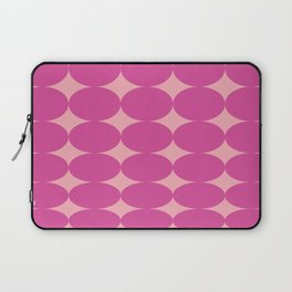 Retro Round Pattern - Pink Laptop Sleeve
