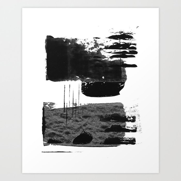 shape shift. black 01 Art Print