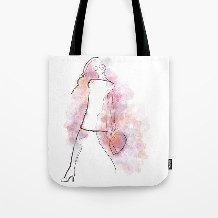 Fashion Bag Watercolor Illustration Art Print 