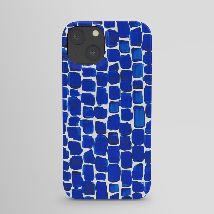 Brick Stroke Blue iPhone Case