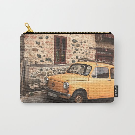 Yellow car vintage Carry-All Pouch