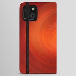 Abstract red fluid swirl iPhone Wallet Case