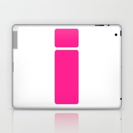 i (Dark Pink & White Letter) Laptop Skin