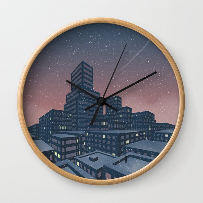 Let it snow Wall Clock