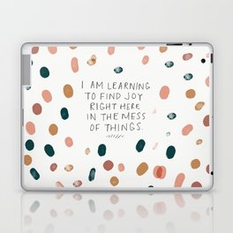 Joy in The Mess Of Things | Polka Dot Design Laptop Skin