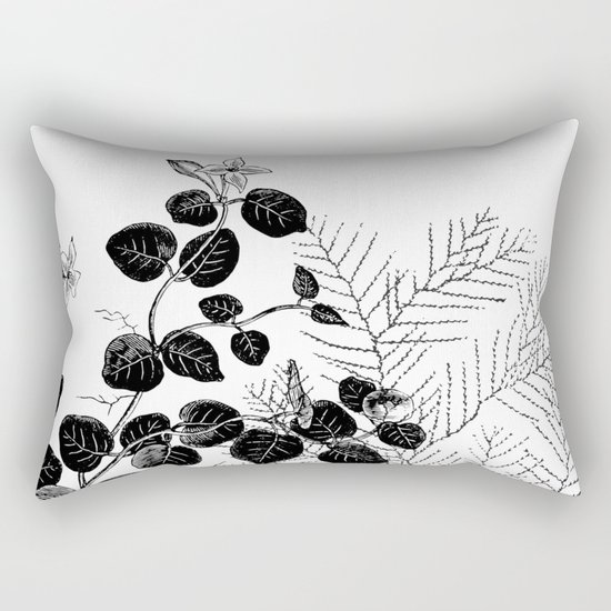 Minimal Spring design Rectangular Pillow