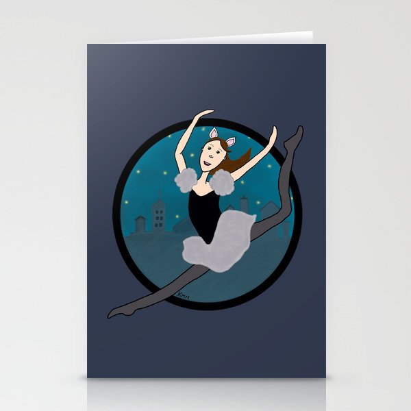 Dancing Through The Night Stationery Cards
