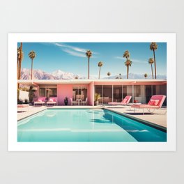 Palm Springs Pink 524 Art Print