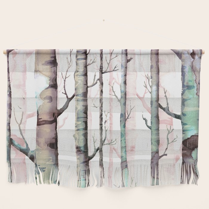 Birch Tree Forest Wall Hanging By Franciscomffonseca