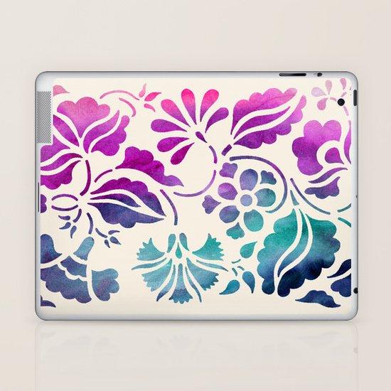 Vintage Floral Laptop & iPad Skin
