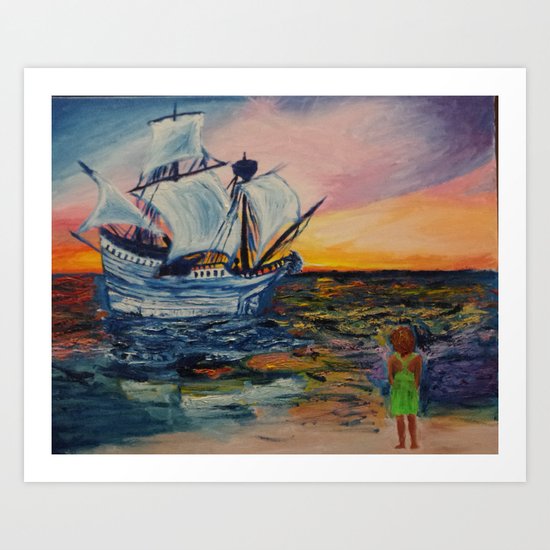 What it feels like to be found Art Print