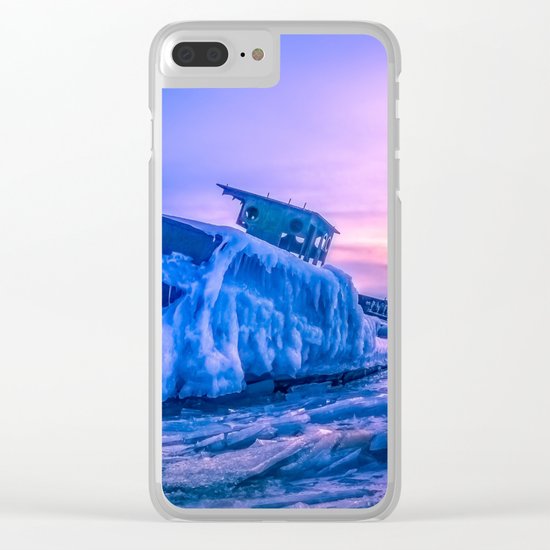 Frozen boat Clear iPhone Case