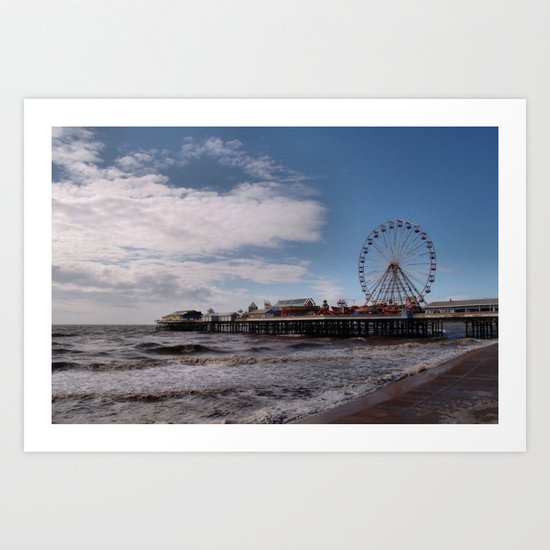 Central Pier Blackpool Art Print