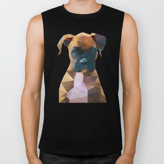 The Boxer - Dog Portrait Biker Tank