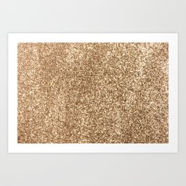 Gold Glitter Art Print