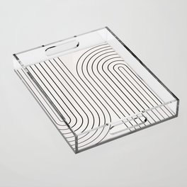 Minimal Line Curvature I Acrylic Tray