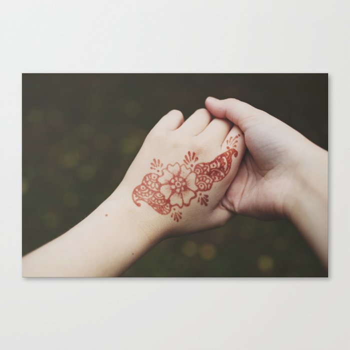 henna tattoo Canvas Print